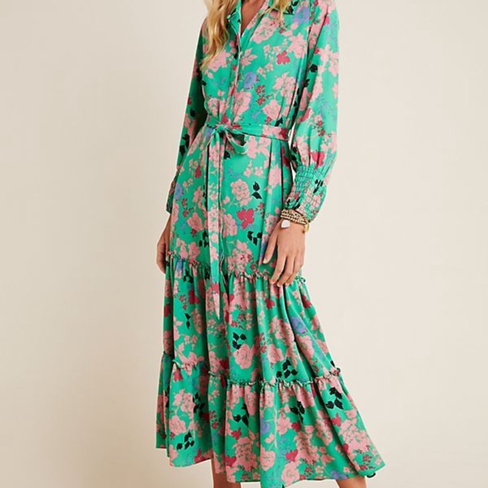 NWT MISA Los Angeles Adriana floral maxi dress